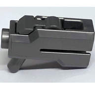 Lego zbraň, pistole, stříbrná (69767c01 FLAT SILVER)